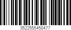 Código de barras (EAN, GTIN, SKU, ISBN): '3522555450477'