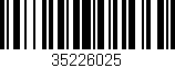Código de barras (EAN, GTIN, SKU, ISBN): '35226025'