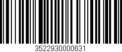 Código de barras (EAN, GTIN, SKU, ISBN): '3522930000631'