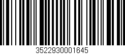 Código de barras (EAN, GTIN, SKU, ISBN): '3522930001645'
