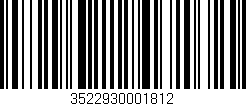 Código de barras (EAN, GTIN, SKU, ISBN): '3522930001812'