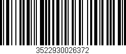 Código de barras (EAN, GTIN, SKU, ISBN): '3522930026372'