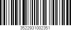 Código de barras (EAN, GTIN, SKU, ISBN): '3522931002351'