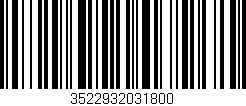 Código de barras (EAN, GTIN, SKU, ISBN): '3522932031800'
