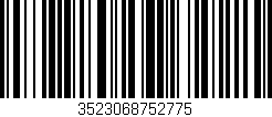 Código de barras (EAN, GTIN, SKU, ISBN): '3523068752775'