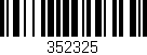 Código de barras (EAN, GTIN, SKU, ISBN): '352325'