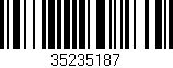 Código de barras (EAN, GTIN, SKU, ISBN): '35235187'