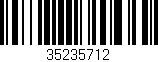 Código de barras (EAN, GTIN, SKU, ISBN): '35235712'