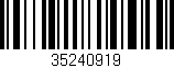 Código de barras (EAN, GTIN, SKU, ISBN): '35240919'