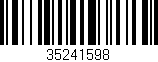 Código de barras (EAN, GTIN, SKU, ISBN): '35241598'