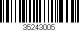 Código de barras (EAN, GTIN, SKU, ISBN): '35243005'