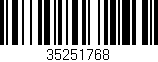 Código de barras (EAN, GTIN, SKU, ISBN): '35251768'