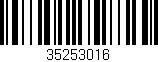 Código de barras (EAN, GTIN, SKU, ISBN): '35253016'