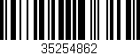 Código de barras (EAN, GTIN, SKU, ISBN): '35254862'