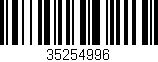 Código de barras (EAN, GTIN, SKU, ISBN): '35254996'