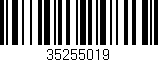 Código de barras (EAN, GTIN, SKU, ISBN): '35255019'