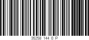 Código de barras (EAN, GTIN, SKU, ISBN): '35258_144_0_P'