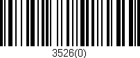 Código de barras (EAN, GTIN, SKU, ISBN): '3526(0)'
