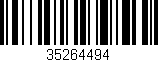 Código de barras (EAN, GTIN, SKU, ISBN): '35264494'