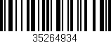 Código de barras (EAN, GTIN, SKU, ISBN): '35264934'