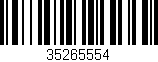 Código de barras (EAN, GTIN, SKU, ISBN): '35265554'