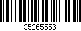 Código de barras (EAN, GTIN, SKU, ISBN): '35265556'