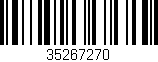 Código de barras (EAN, GTIN, SKU, ISBN): '35267270'