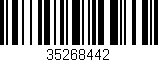 Código de barras (EAN, GTIN, SKU, ISBN): '35268442'