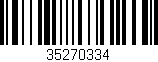 Código de barras (EAN, GTIN, SKU, ISBN): '35270334'