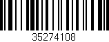 Código de barras (EAN, GTIN, SKU, ISBN): '35274108'