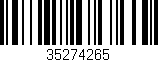 Código de barras (EAN, GTIN, SKU, ISBN): '35274265'