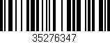 Código de barras (EAN, GTIN, SKU, ISBN): '35276347'