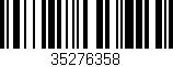 Código de barras (EAN, GTIN, SKU, ISBN): '35276358'
