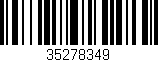 Código de barras (EAN, GTIN, SKU, ISBN): '35278349'