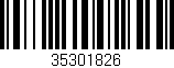 Código de barras (EAN, GTIN, SKU, ISBN): '35301826'