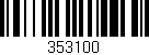 Código de barras (EAN, GTIN, SKU, ISBN): '353100'