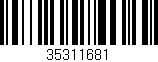 Código de barras (EAN, GTIN, SKU, ISBN): '35311681'