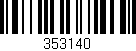Código de barras (EAN, GTIN, SKU, ISBN): '353140'
