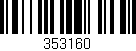 Código de barras (EAN, GTIN, SKU, ISBN): '353160'