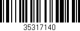 Código de barras (EAN, GTIN, SKU, ISBN): '35317140'