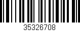 Código de barras (EAN, GTIN, SKU, ISBN): '35326708'