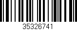 Código de barras (EAN, GTIN, SKU, ISBN): '35326741'