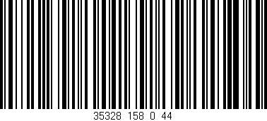 Código de barras (EAN, GTIN, SKU, ISBN): '35328_158_0_44'