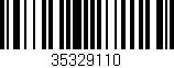 Código de barras (EAN, GTIN, SKU, ISBN): '35329110'