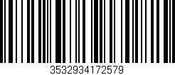 Código de barras (EAN, GTIN, SKU, ISBN): '3532934172579'