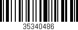 Código de barras (EAN, GTIN, SKU, ISBN): '35340486'