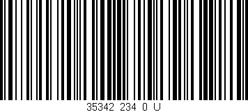 Código de barras (EAN, GTIN, SKU, ISBN): '35342_234_0_U'