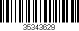Código de barras (EAN, GTIN, SKU, ISBN): '35343629'