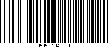 Código de barras (EAN, GTIN, SKU, ISBN): '35353_234_0_U'