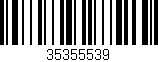 Código de barras (EAN, GTIN, SKU, ISBN): '35355539'